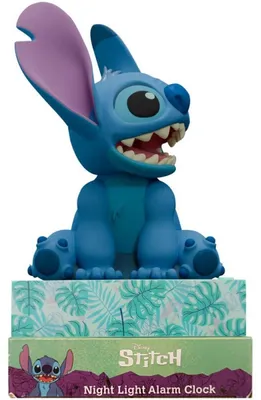 Produktbild von Disney Stitch 3D-Lampe mit Wecker