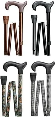 Produktbild von Faltstock UNI-Ergonomic-Derby verstellbar>>>>Farbe: Blumen-Bukett