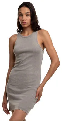 Image de Dámské tričko Urban Classics Ladies Washed Rib Jersey Dress steelgrey - XXL