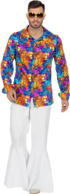Produktbild von 70er Jahre Hemd Tropic Kaleidoscopic Größe: 56
