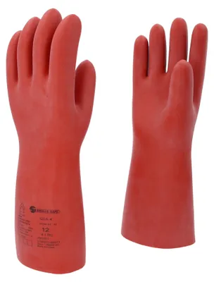 Produktbild von KS TOOLS Elektriker-Schutzhandschuh mit mechanischen und thermischen Schutz, Größe 12, Klasse 4, rot ( 117.0101 )