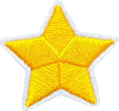 Produktbild von Stern Sternchen Aufbügelbares Emblem Patch