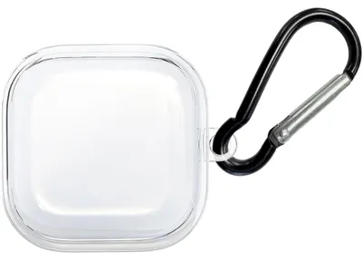 Produktbild von Cazy Silikonhülle für Samsung Galaxy Buds4 / Galaxy Buds4 Pro, inklusive Karabinerhaken, Schützt vor Kratzern und Stößen, Transparent