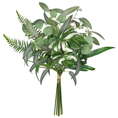 Obrázok produktu pre Monstera – umelé rastliny – 59 cm. Zelené umelé vetvičky vhodné na dekoratívne kvetinové aranžmány