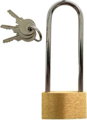 Produktbild von Vorhängeschloss Messing, 40 mm, verlängert