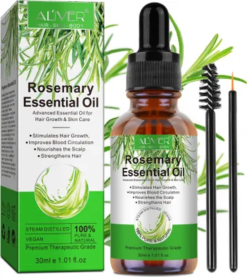 Produktbild von Rosmarinöl Ätherisches Öl gesunde Kopfhaut Haarwachstum Haarpflege Hautpflege, 1x 30ml