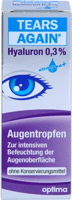 Image de TEARS AGAIN Collyre hyaluronique GEL 0,3 % (sans conservateur), 10 ml de solution