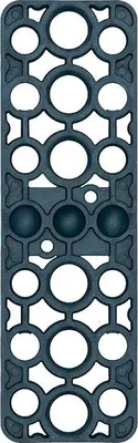 Produktbild von GV Unterlegplatte, 160 x 50 x 5 mm, Kunststoff blau