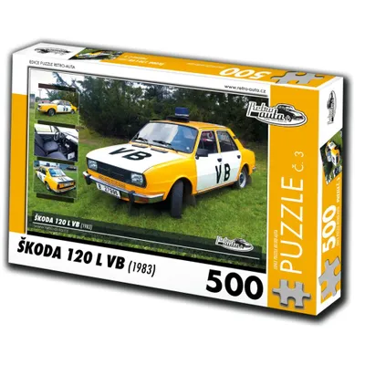 Produktbild von RETRO-AUTA Puzzle Nr. 3 `koda 120 L VB (1983) 500 Teile