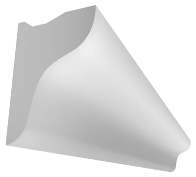 Obrázok produktu pre ELHARE Štukové lišty LED svetelné profily nástenné nepriame osvetlenie LS18C - 100x70mm, 2m