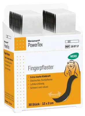 Produktbild von PowerTex Fingerpflaster, 12 x 2 cm, 30 Stk