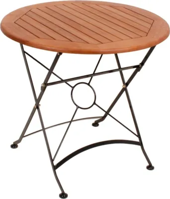 Produktbild von Gartentisch >Wien< in holzfarben aus Eukalyptus Grandis - 74cm (H)
