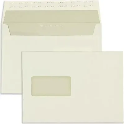 Produktbild von Briefumschläge C5 120g/qm haftklebend Fenster VE=250 Stück beige