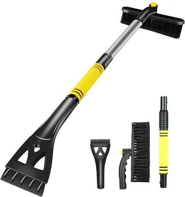 Produktbild von Eiskratzer Auto - Teleskop Eiskratzer mit Schneebürste - 64–80 cm - 3-in-1 Schneekratzer mit 360° drehbarem Kopf - Für Pkw, SUV & Lkw