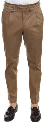 Produktbild von Gerade geschnittene Hose aus Baumwoll-Mix in Tabakfarbe, Knöchelhöhe, Frühling/Sommer
