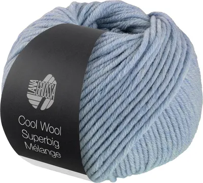 Produktbild von Lana Grossa - Cool Wool Superbig Melange 0206 hellblau meliert