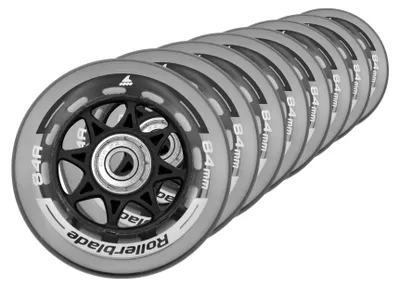 Produktbild von Rollerblade XT 84mm 84A Inline-Skate-Rollen + SG7-Lager 8 Stk.