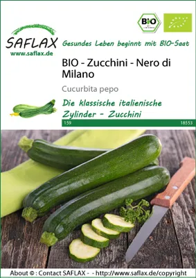 Artikelbild 1 von 'BIO Zucchini Nero di Milano' aus der Kategorie Zucchinisamen