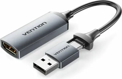 Productafbeelding van Vention ACWHA, 0,1 meter, HDMI Type A (standaard), USB Type-C + USB Type-A, Vrouwelijke connector, Mannelijke connector, Rechte kabel