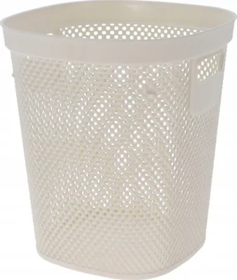 Zdjęcie produktu dla Kosz na pranie Excellent Houseware, polipropylen, 26x26x30 cm, 12,5 l, biały