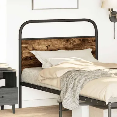 Produktbild von vidaXL Ersatz-Kopfteil Räuchereiche 107 cm Stahl und Holzwerkstoff