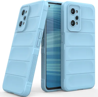 Produktbild von Handyhülle für Realme GT2 Weich TPU Silikon Stossfest Anti-rutsch Hülle Blau