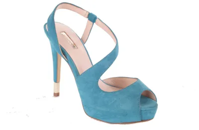Produktbild von GUESS Damen Pumps Highheels Stilettos Riemchensandalen Türkis #601