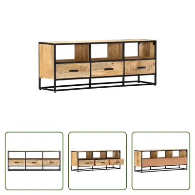 Produktbild von The Living Store TV-Schrank 120x30x45 cm Massivholz Mango