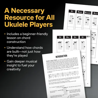 Obrázok produktu pre Hal Leonard Ukulele Chord Finder Easy-To-Use Guide to Over 1,000 Ukulele Chords Learn Essential Chord Shapes, Voicings, and Finger Positions Ukulele Instructional Book
