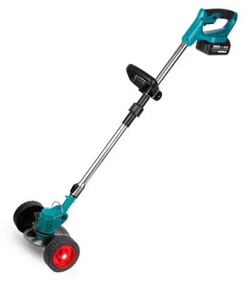 Produktbild von Elektrischer Rasentrimmer - Akku-Rasentrimmer kabellos - Teleskopstiel 100–135 cm - 18V Akku - Inkl. 2 Akkus