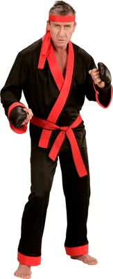 Zdjęcie produktu dla KICK BOXER (top, spodnie, pasek, opaska na głowę, rękawice bokserskie) rozmiar S