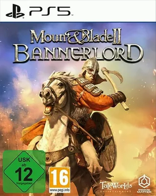 The cover art for the video game Mount & Blade II: Bannerlord for PlayStation 5.