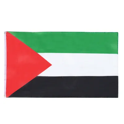 Produktbild von MUWO "Nations Together" | Palästina Flagge | 150×90 cm | Verstärktes Besatzband | Doppelt gesäumte Ränder | MW-391
