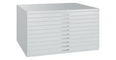 Produktbild von CP 7200 Planschrank verkehrsweiß 10 Schubladen 135,0 x 96,0 x 76,0 cm