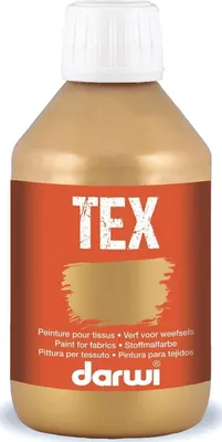 Image de Darwi - Darwi peinture textile Tex, 250 ml, or