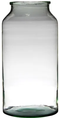 Produktbild von Blumenvase - recyceltes Glas - transparent - D22 x 42 cm