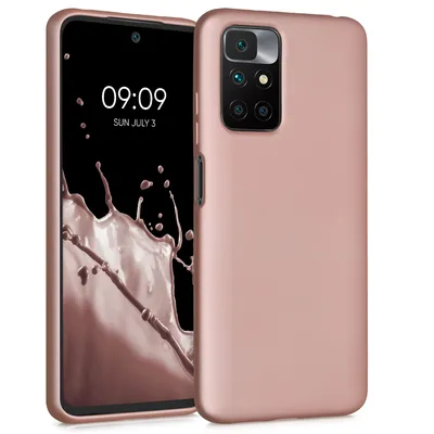 Kwhmobile Handyhülle Für Xiaomi Redmi Note 9 – Blumen-Design, Transparent, Flexibles TPU, Rosegold