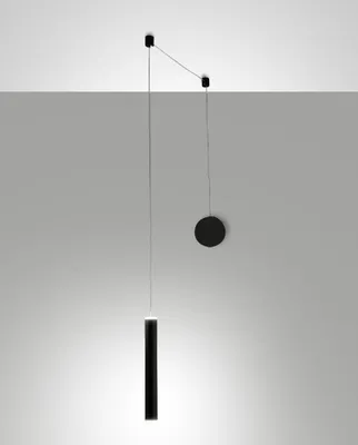Image de Suspension Décentralisée Prado Noir Mat - Fabas Luce - Led 6,5W Dimmable - Montage Décentralisé