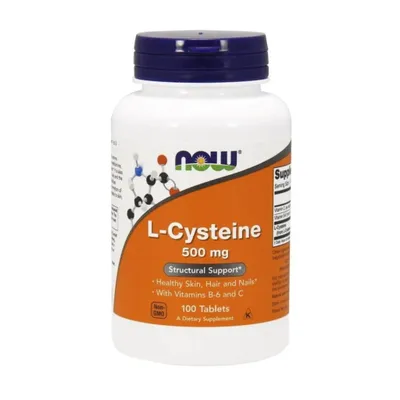 Produktbild von NOW Foods - L-Cystein, 500 mg, 100 Tabletten