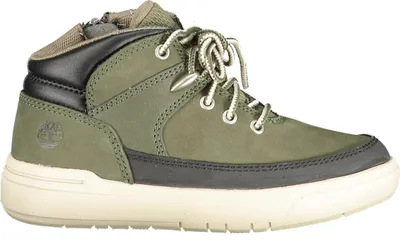 Produktbild von Grüne Kinderstiefel mit Reißverschluss und Kontrastdetails