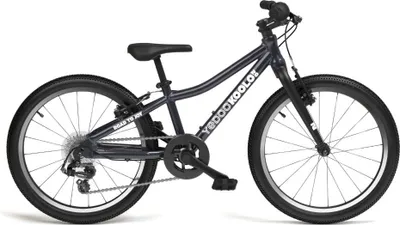 Productafbeelding van YEDOO Koolo 20 - Kinderfiets, geschikt vanaf 5 jaar, vanaf een lichaamslengte van 110 cm, lichtgewicht aluminium frame, 20-inch wielen met universele banden, zeven versnellingen, gecertificeerd, gewicht 7,2 kg, grijs