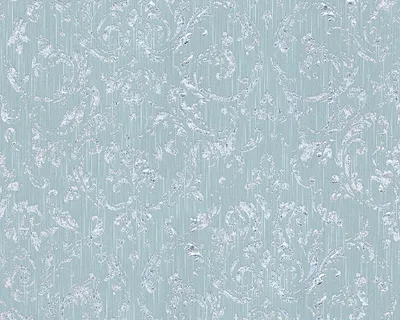 Produktbild von Architects Paper Barocktapete Metallic Silk Tapete mit Ornamenten Textiltapete blau grün 10,05 m x 0,53 m