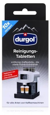 Produktbild von Durgol Reinigungs-Tabletten 10 Tabs - Entfernt Kaffeefette (1er Pack)