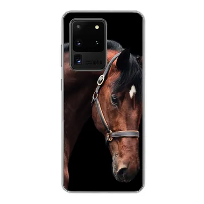 Produktbild von MuchoWow® Handyhülle Schutzhülle Hülle für Samsung Galaxy S20 Ultra Pferd - Leicht - Halfter Silikon Softcase Handy Hülle - Karteninhaber