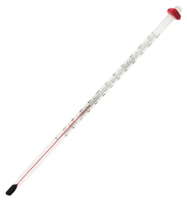 Brauthermometer aus Glas, 200 mm, -5 bis +105 °C