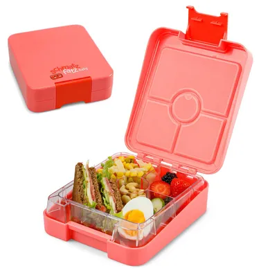 Zdjęcie produktu dla KlarsteinSchmatzfatz easy, śniadaniówka, pudełko na lunch, lunch box, 4 komory, 18 x 15 x 5 cm
