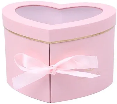 Produktbild von , herzförmige Geschenkbox mit Deckel, ideal für Geburtstage und Valentinstag