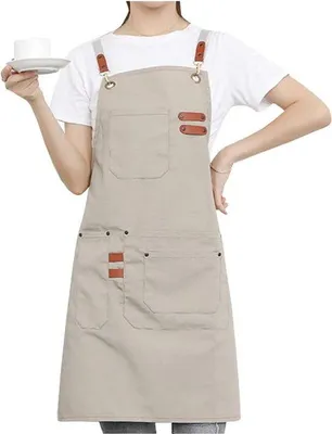 Produktbild von Famanu Schürze für Gastronomie und Haushalt - Baumwolle, mit Taschen