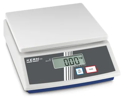 Immagine prodotto di KERN Tischwaage FCE 6K2N (Wägebereich 2g - 6 kg, inkl. Arbeitsschutzhaube)
