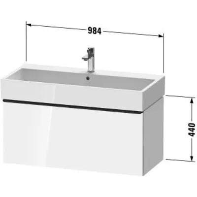 Produktbild von Duravit DE4274034550000 DN WTU WH 984x442x440 Az 1 Ei